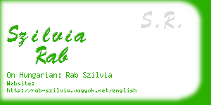 szilvia rab business card